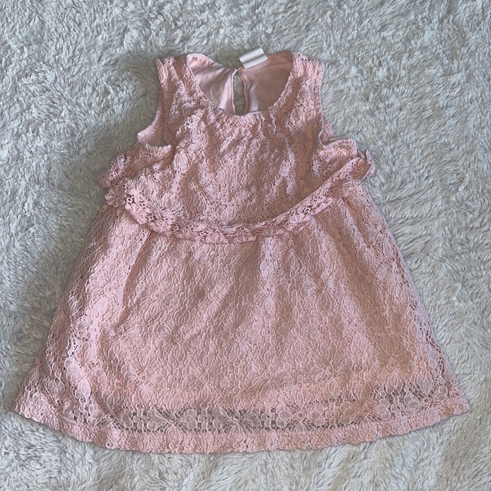 H&M pink lace dress 4-6 months